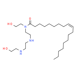 (Z)-N-(2-hydroxyethyl)-N-[2-[[2-[(2-hydroxyethyl)amino]ethyl]amino]ethyl]-9-octadecenamide Structure