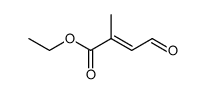 (E)-ethyl 2-methyl-4-oxobut-2-enoate Structure