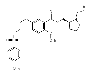 BENZAMIDE, 2-METHOXY-5-[3-[[(4-METHYLPHENYL)SULFONYL]OXY]PROPYL]-N-[[1-(2-PROPENYL)-2-PYRROLIDINYL]METHYL]- structure