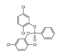 Phosphonic acid, phenyl-, bis(2,5-dichlorophenyl) ester结构式