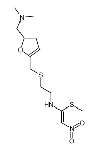 N-[2-[[5-[(dimethylamino)methyl]furan-2-yl]methylsulfanyl]ethyl]-1-methylsulfanyl-2-nitroethenamine Structure