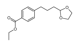 ethyl 4-[3-[2-(1,3-dioxolanyl)]propyl]benzoate Structure