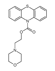 phenothiazine-10-carboxylic acid-(2-morpholino-ethyl ester) Structure