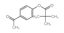 Propanoic acid,2,2-dimethyl-, 4-acetylphenyl ester结构式