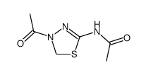 2-(Acetamido)-4-acetyl-Δ2-1,3,4-thiadiazoline结构式