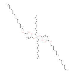 dodecyl (Z,Z)-6,6-dioctyl-4,8,11-trioxo-5,7,12-trioxa-6-stannatetracosa-2,9-dienoate结构式