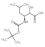 N-BOC-(2R,3S)-2-HYDROXY-3-AMINO-5-METHYLHEXANOIC ACID structure