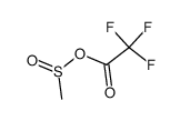 methanesulfinyl trifluoroacetate Structure
