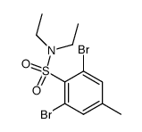 N,N-diethyl-2,6-dibromo-p-toluenesulfonamide Structure