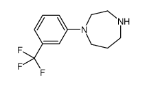 1-(3-三氟甲基苯基)-[1,4]二氮杂烷结构式