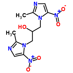1-Methyl-1,2-bis(2-methyl-5-nitro-1H-imidazol-1-yl)ethanol Structure
