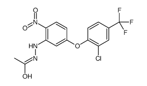 N'-[5-[2-chloro-4-(trifluoromethyl)phenoxy]-2-nitrophenyl]acetohydrazide结构式