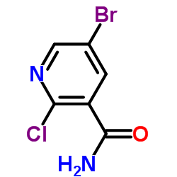 5-Bromo-2-chloropyridine-3-carboxamide Structure