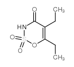 1,2,3-Oxathiazin-4(3H)-one,5,6-diethyl-,2,2-dioxide(9CI) structure