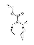 1-ethoxycarbonyl-5,7-dimethyl-1H-1,3-diazepine Structure