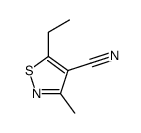 4-Isothiazolecarbonitrile,5-ethyl-3-methyl-(9CI)结构式