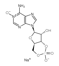 ADENOSINE N1-OXIDE-3',5'-CYCLIC MONOPHOSPHATE SODIUM SALT结构式