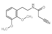 2-cyano-N-[2-(2,3-dimethoxyphenyl)ethyl]acetamide structure