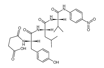 succinyl-tyrosyl-leucyl-valine-4-nitroanilide Structure