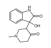3-hydroxy-3-(1-methyl-4-oxopiperidin-3-yl)indolin-2-one Structure
