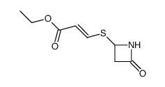 (E)-4-(2-ethoxycarbonylvinylthio)azetidin-2-one Structure