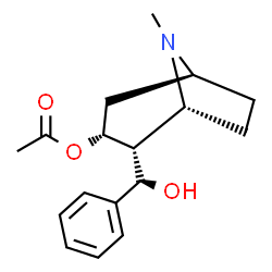 3-Acetoxy-8-methyl-α-phenyl-8-azabicyclo[3.2.1]octane-2-methanol structure