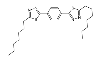 2-heptyl-5-[4-(5-heptyl-1,3,4-thiadiazol-2-yl)phenyl]-1,3,4-thiadiazole Structure