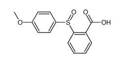 2-(4-methoxyphenylthio)benzoic acid S-oxide结构式