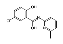 5-chloro-2-hydroxy-N-(6-methylpyridin-2-yl)benzamide Structure