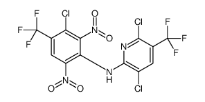 3,6-dichloro-N-[3-chloro-2,6-dinitro-4-(trifluoromethyl)phenyl]-5-(trifluoromethyl)pyridin-2-amine结构式