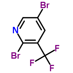 2,5-二溴-3-(三氟甲基)吡啶结构式