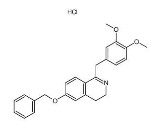 6-(benzyloxy)-1-(3,4-dimethoxybenzyl)-3,4-dihydroisoquinoline hydrochloride Structure