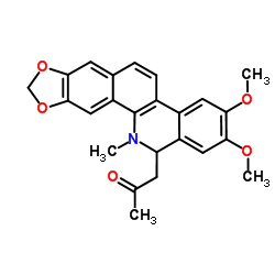 8-acetonyldihydronitidine structure