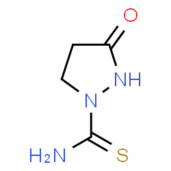 1-Pyrazolidinecarbothioamide,3-oxo-(9CI)结构式