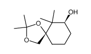 1,3-Dioxaspiro[4.5]decan-7-ol,2,2,6,6-tetramethyl-,(5S,7S)-(9CI) Structure