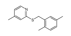 2-[(2,5-dimethylphenyl)methylsulfanyl]-4-methylpyridine结构式