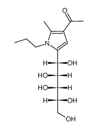 3-acetyl-2-methyl-5-(D-galacto-pentitol-1-yl)-1-propylpyrrole Structure