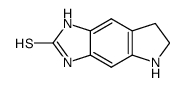Pyrrolo[2,3-f]benzimidazole-2(1H)-thione, 3,5,6,7-tetrahydro- (9CI)结构式