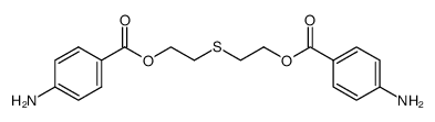 bis-[2-(4-amino-benzoyloxy)-ethyl]-sulfide结构式