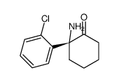 (R)-2-amino-2-(2-chlorophenyl)cyclohexanone structure