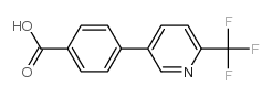 4-(6-(Trifluoromethyl)pyridin-3-yl)benzoic acid结构式