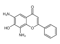 4H-1-Benzopyran-4-one,6,8-diamino-7-hydroxy-2-phenyl-(9CI)结构式