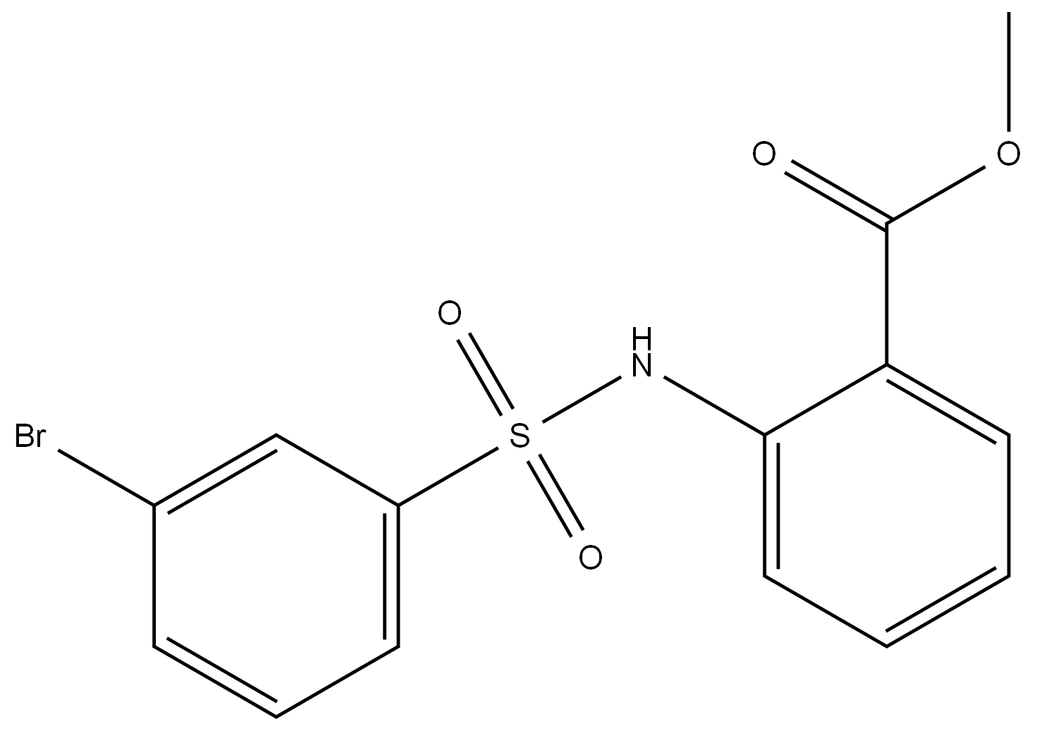 methyl 2-{[(3-bromophenyl)sulfonyl]amino}benzoate Structure
