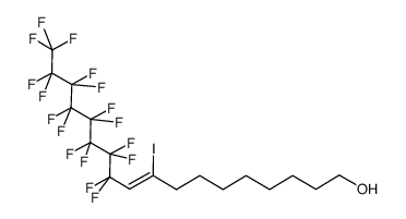 (Z)-11,11,12,12,13,13,14,14,15,15,16,16,17,17,18,18,18-heptadecafluoro-9-iodo-octadec-9-en-1-ol Structure