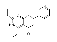 2-[1-(ethoxyamino)propylidene]-5-pyridin-3-ylcyclohexane-1,3-dione结构式