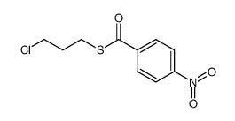 4-nitro-thiobenzoic acid S-(3-chloro-propyl ester) Structure