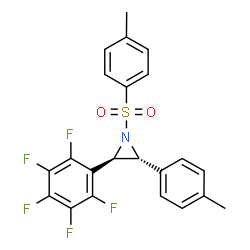 2-(PERFLUOROPHENYL)-3-P-TOLYL-1-TOSYLAZIRIDINE structure