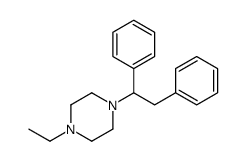1-(1,2-diphenylethyl)-4-ethylpiperazine结构式