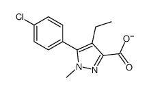 ethyl-n-Methyl-5-(4-chlorophenyl)-pyrazole-3-carboxylate Structure