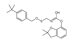 (2,2-dimethyl-3H-1-benzofuran-7-yl) N-[(4-tert-butylphenyl)methoxysulfanylmethyl]carbamate结构式